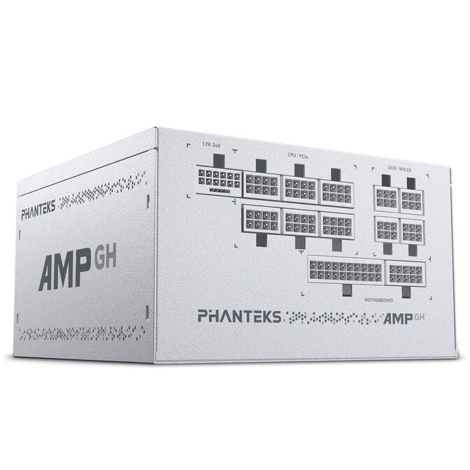 Phanteks AMP GH V2 1000W 80 PLUS Platinum Netzteil, PCIe 5.1, ATX 3.1 - 1000 Watt, wei&szlig; image number 2