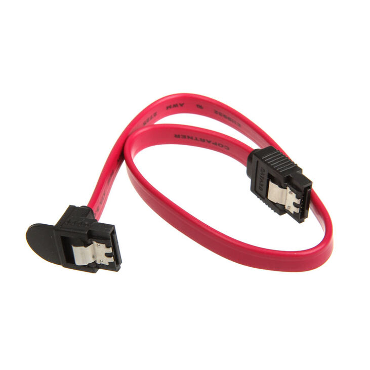 InLine SATA III (6Gb/s) Kabel gewinkelt, rot - 0,3m image number 1