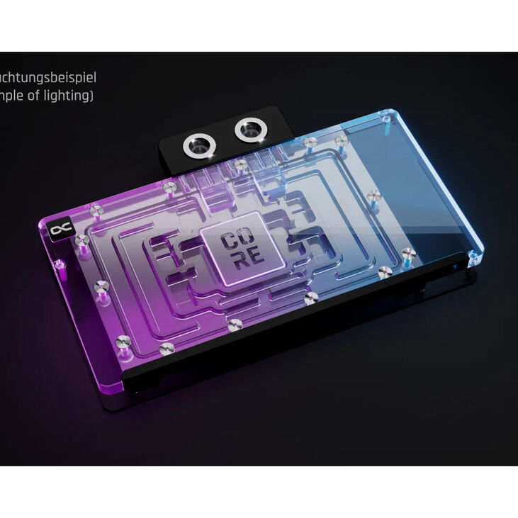 Alphacool Core Geforce RTX 5090 Solid/AMP GPU Wasserblock, ARGB, mit Backplate - Acryl image number 4
