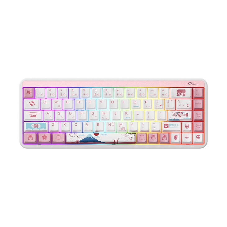 AKKO JIN 01 Tokio Gaming Keyboard - 65%, Rosewood Switches, ANSI image number 1