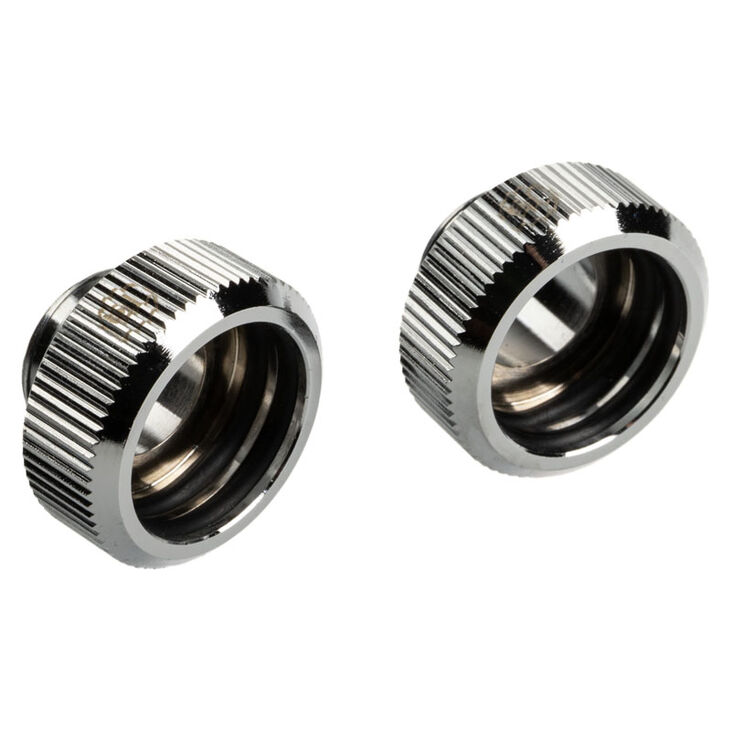 Bitspower Touchaqua Adapter Anschluss G1/4 Zoll AG auf 16mm AD Hardtube - 2er Pack, silber image number 0