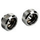 Bitspower Touchaqua Adapter Connection G1/4 inch AG to 16mm OD Hardtube - 2 pack, silver