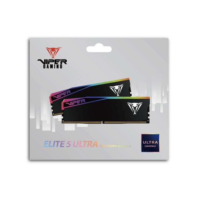 Patriot Viper Gaming RGB Elite 5 Ultra DDR5-6400 RAM, CL 32, AMD EXPO, Intel XMP 3.0 - 2x 48GB, schwarz image number 5