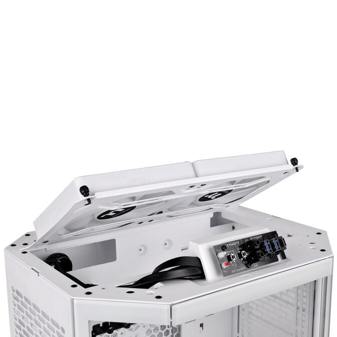 Thermaltake The Tower 300 PC-Geh&auml;use, Mini-Geh&auml;use, mATX, Tempered Glass - inklusive 2x 140-mm-L&uuml;fter, wei&szlig; image number 25