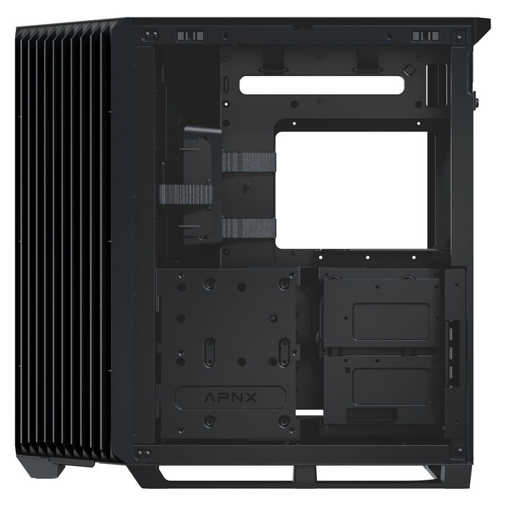 APNX V1 PC-Gehäuse, Midi-Tower, ATX, Tempered Glass - schwarz image number 8
