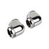 Corsair Hydro X Series XF Hardline Adapter 90 Degree 14mm OD to 14mm OD Hardtube - 2 Pack, Silver image number null
