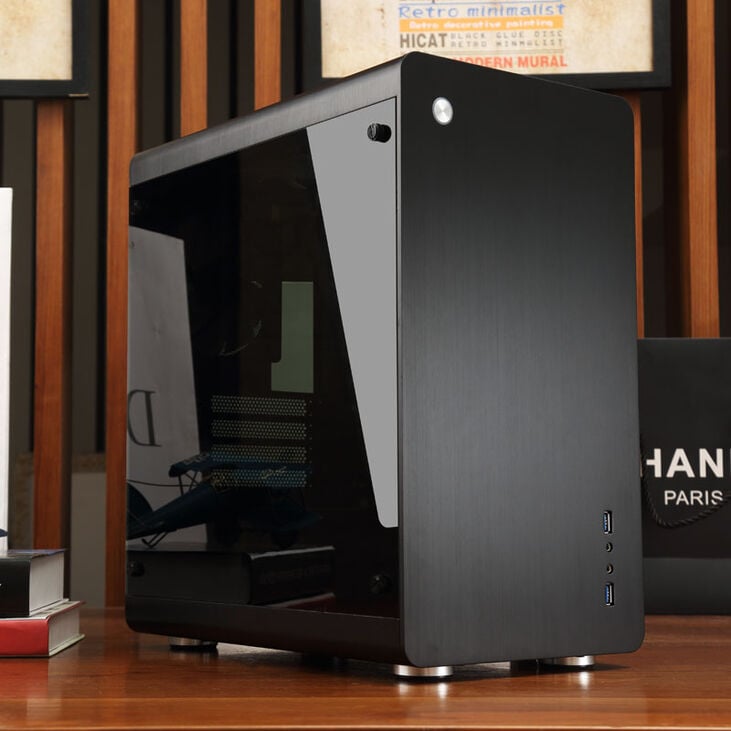 Jonsbo RM3 Micro-ATX Gehäuse, Tempered Glass - schwarz image number 6