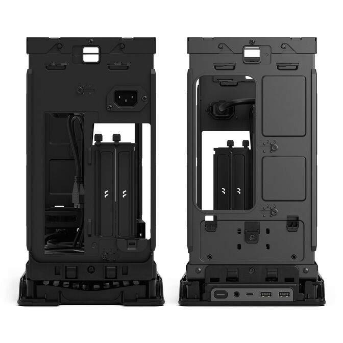 Fractal Design Era 2 Mini-ITX Case, Walnut Wood Panel &ndash; Silver image number 12