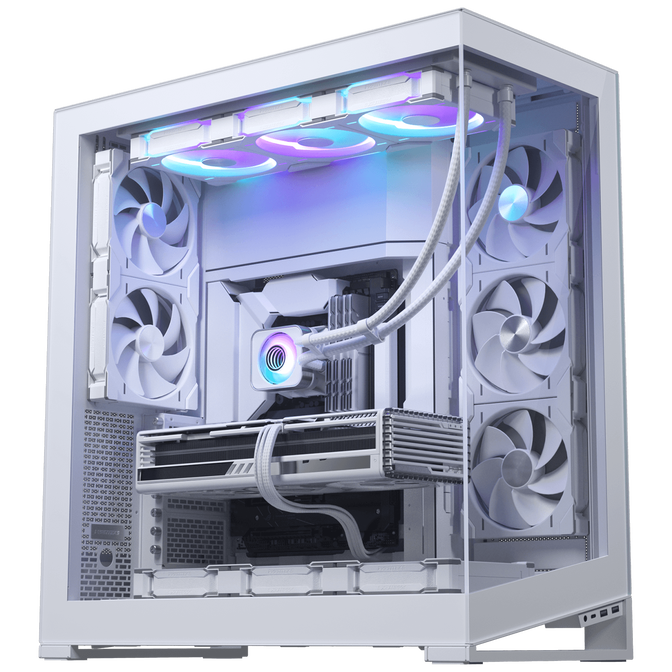 PHANTEKS Glacier One 420D30 X2 DRGB AiO Water Cooling - 420mm, white image number 8