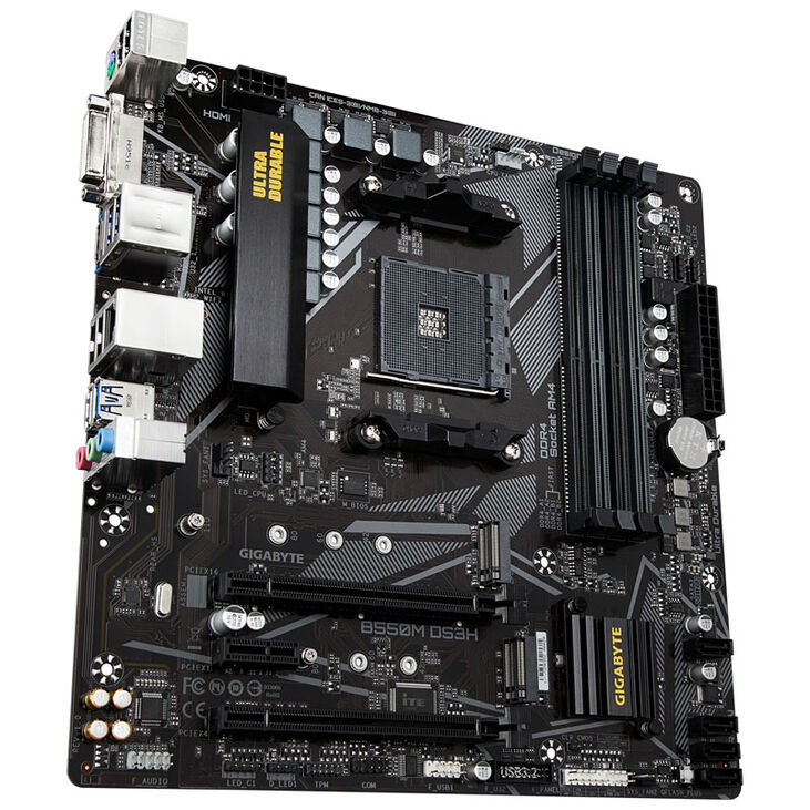 GIGABYTE B550M DS3H, Socket AM4, AMD B550M, Micro-ATX - DDR4 image number 1
