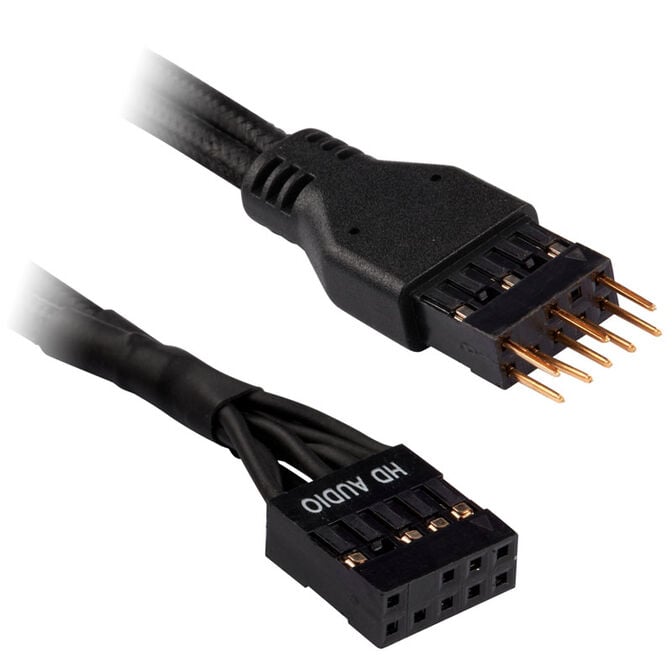 Corsair Premium Sleeved Frontpanel Kabel Verl&auml;ngerungskit, schwarz image number 3