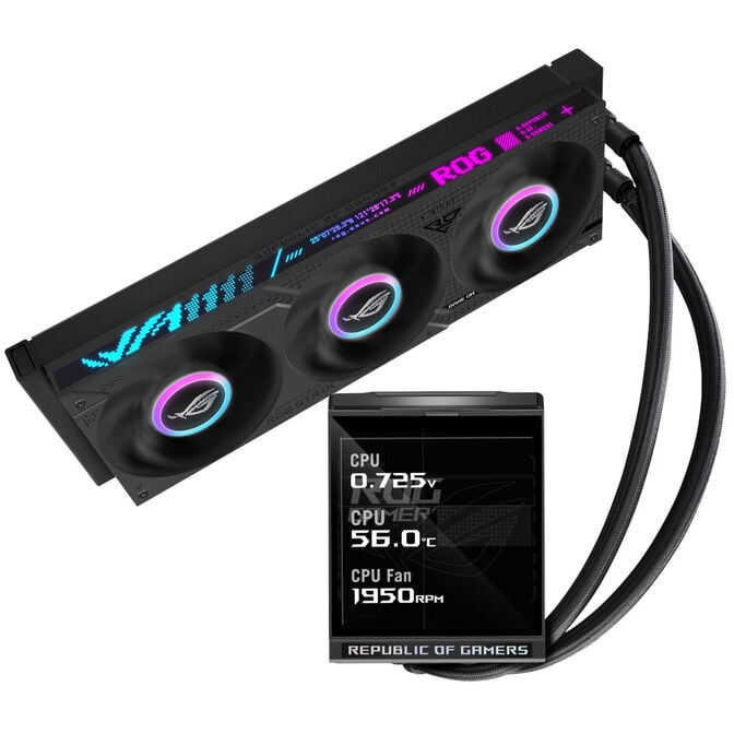 Asus ROG STRIX LC IV 360 ARGB LCD AiO Water Cooling - 360mm, black image number 1