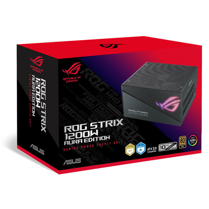 ASUS ROG STRIX 1200W Gold Aura Edition 80 PLUS Gold Netzteil, modular - 1200 Watt image number 9