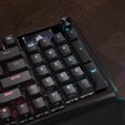 Corsair Vanguard 96 Wireless Gaming Keyboard, Mechanical, RGB, LCD Display, DE Layout - Black image number null