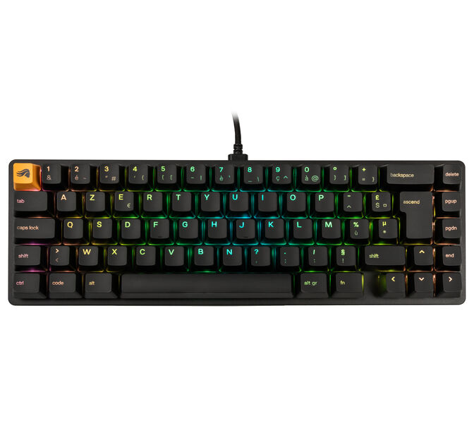 Glorious GMMK 2 Compact Keyboard - Fox Switches, FR Layout, Black image number 1