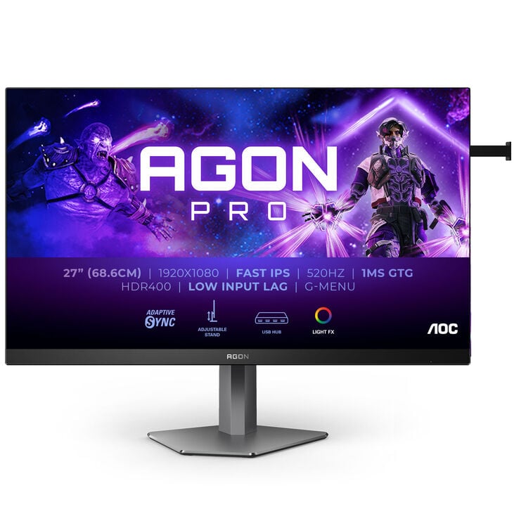 AOC AGON Pro AG276FK, 27 inch Gaming Monitor, 520Hz, IPS, Adaptive Sync image number 1