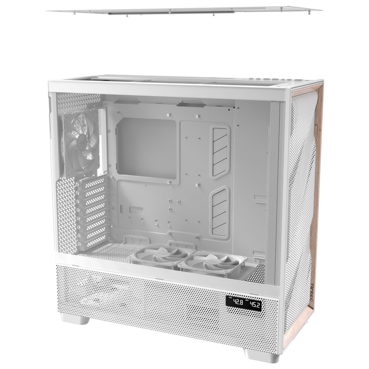 Antec Flux Pro PC Case, full tower, E-ATX, tempered glass – white image number 24