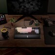 Corsair VANGUARD 96 Gaming-Tastatur, mechanisch, RGB, 8.000 Hz - MLX Plasma Switches, ISO (DE), schwarz/wei&szlig; image number null
