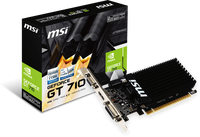 MSI GeForce GT 710 Grafikkarte, Low-Profile, 2048 MB DDR3