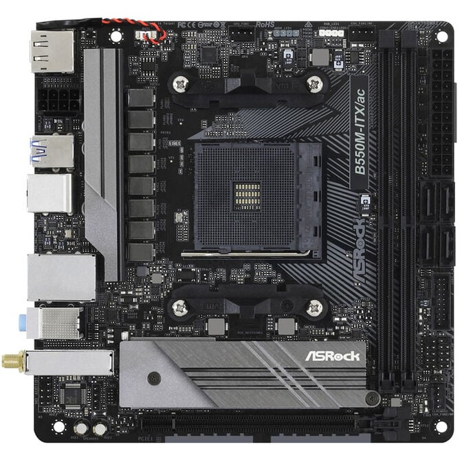 ASRock B550M-ITX/ac, AMD B550 Motherboard - Socket AM4 image number 2