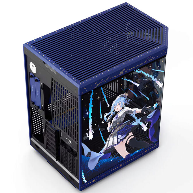 HYTE Y70 Suisei Edition PC Case, Mid Tower, E-ATX, Tempered Glass - Blue image number 5