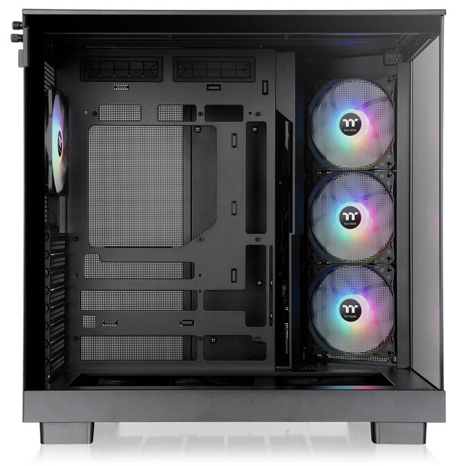 Thermaltake View 380 XL TG ARGB PC Case, Mid-Tower, ATX, ARGB, Tempered Glass - Black image number 9