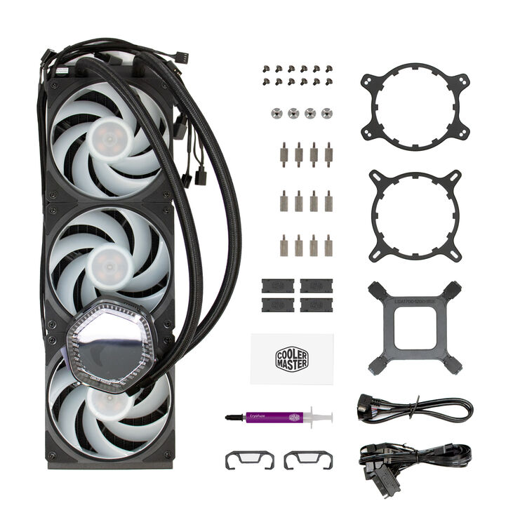 Cooler Master MasterLiquid 360 Ion RGB Complete Water Cooling - black image number 4
