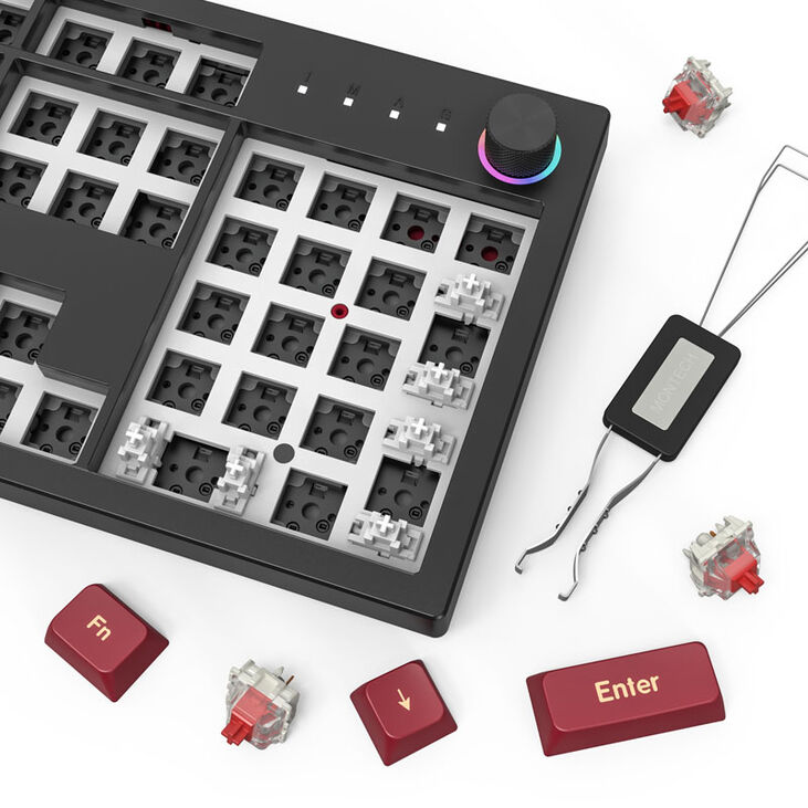Montech MKey Darkness Gaming Tastatur - GateronG Pro 2.0 Red (US) image number 4