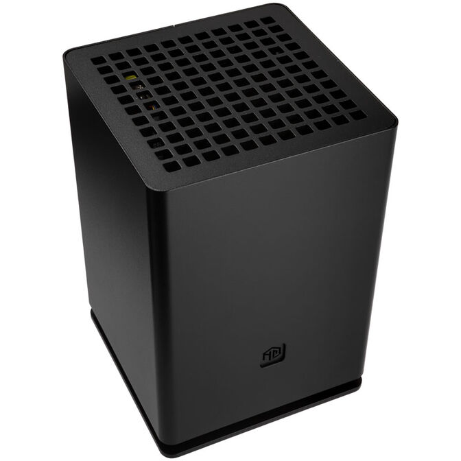 HGC Osmi 3.1 Aluminium Mini-ITX Geh&auml;use - schwarz image number 1