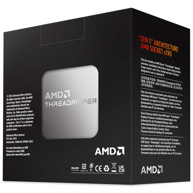AMD Ryzen Threadripper 9970X 4.0 GHz (Shimada Peak) Socket sTR5 - boxed without cooler image number 16