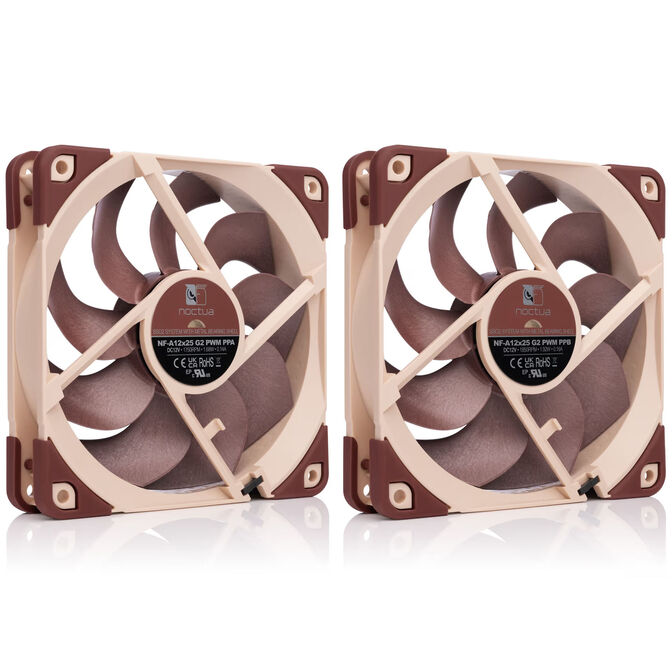 Noctua NF-A12x25 G2 Sx2-PP PWM Fan - 120mm, Pack of 2 image number 2