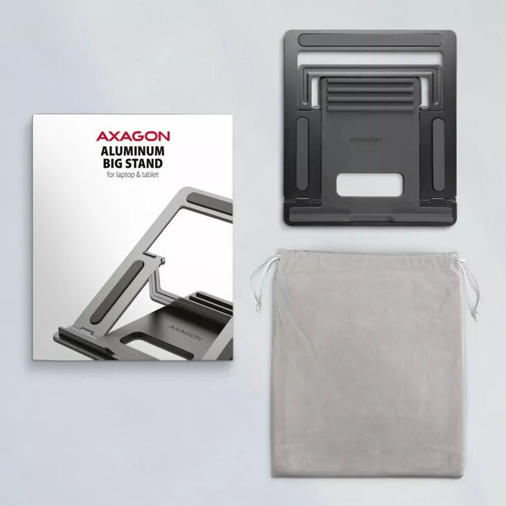 AXAGON STND-L Laptopständer, 10-16 Zoll - Aluminium, grau image number 7