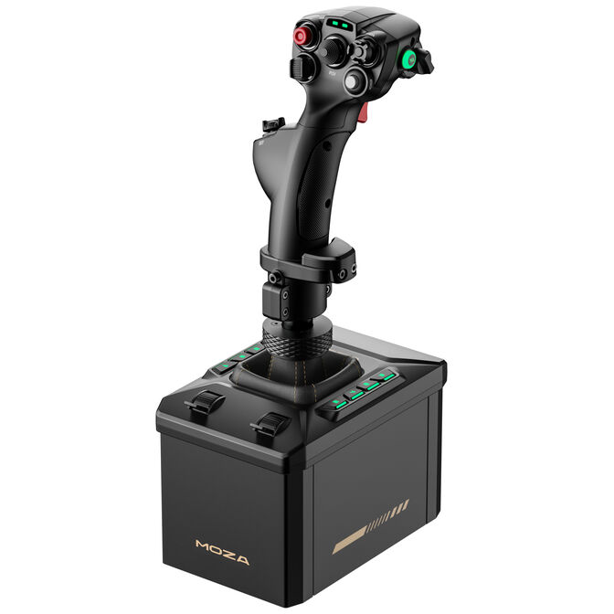 MOZA AB6 Flight Simulator Bundle, 6Nm Force Feedback, ARGB - schwarz image number 2