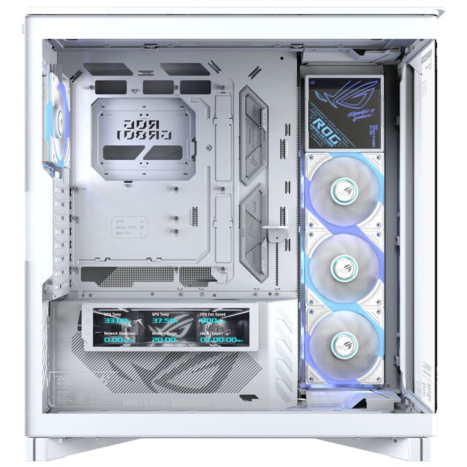 ASUS ROG Cronox GR801 PC-Geh&auml;use, Big-Tower, E-ATX, ARGB, Tempered Glass - wei&szlig; image number 5