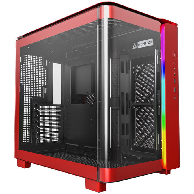 Montech KING 95 Midi-Tower, Tempered Glass, ARGB - rot image number 0