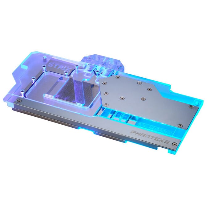 PHANTEKS Glacier G6000 STRIX GPU Water Block, ASUS RX 6800/6900 Strix/TUF, D-RGB - with Backplate, silver image number 0