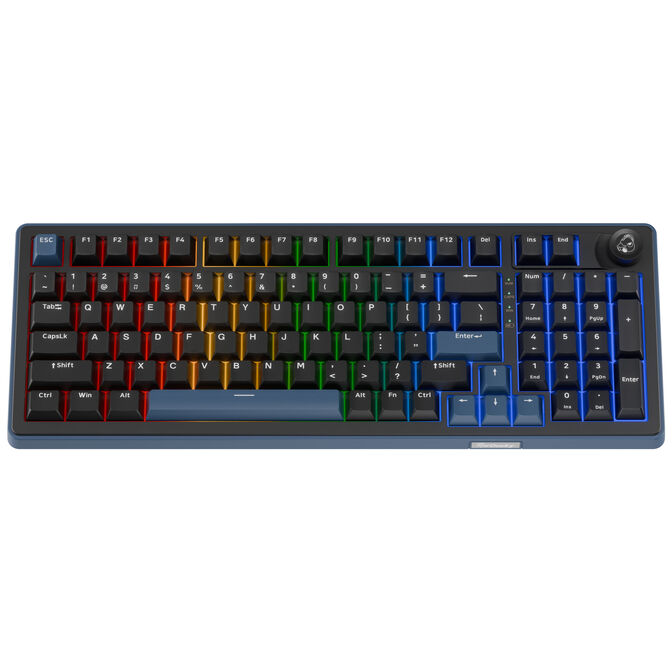 Ducky OK-M 98 Gaming-Tastatur, 98%, Hot-Swap-f&auml;hig, RGB, ANSI - KTT Wine Red Switches image number 0
