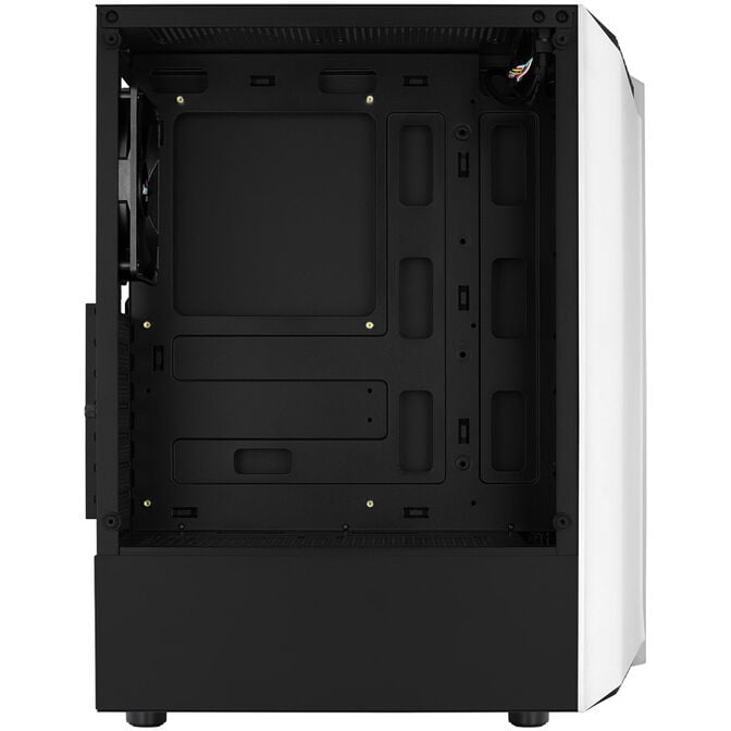 Aerocool Bionic v1 Midi-Tower, RGB, Tempered Glass - schwarz/wei&szlig; image number 5
