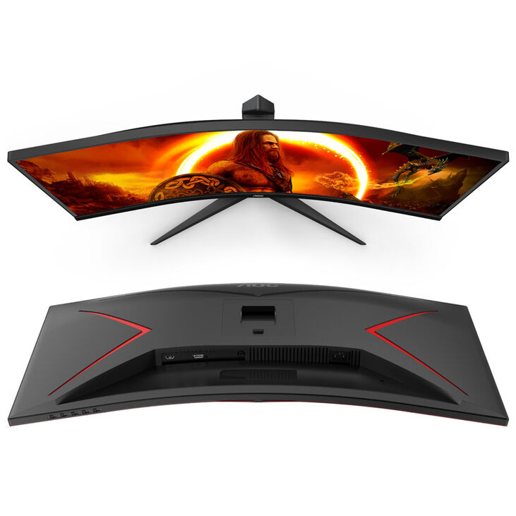 AOC Gaming CU34G2XE/BK, 34 inch Curved Gaming Monitor, 144 Hz, VA, Adaptive Sync image number 9