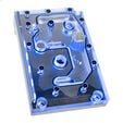 Bitspower Monoblock f&uuml;r ASRock X399M Taichi RGB Nickel - Acryl image number null