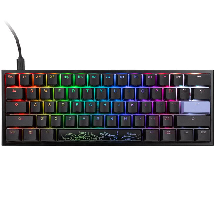 Ducky One 2 Pro Mini Gaming Keyboard, RGB LED - Cherry Blue (US) image number 1