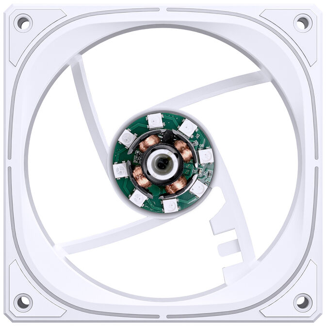 Jonsbo FR-505 ARGB Reverse Blade PWM L&uuml;fter, 120mm - wei&szlig; image number 9