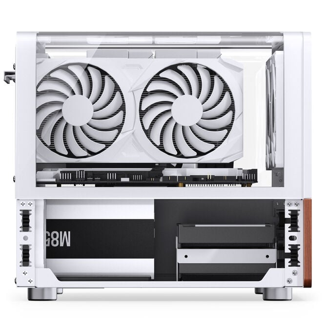 Jonsbo V12 PC Case, Mini Tower, Micro-ATX - White image number 12
