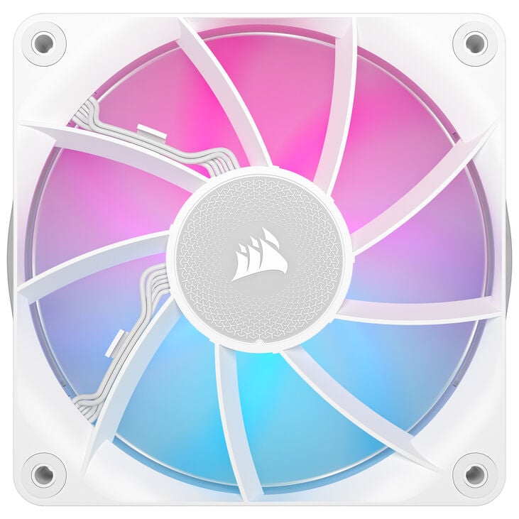 Corsair iCUE LINK RX120 RGB Series, PWM Fan 3-Pack - 120mm, white image number 4
