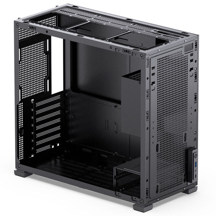 Jonsbo D41 MESH Screen ATX Gehäuse, Tempered Glass - schwarz image number 7