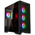GSI SmartAssembly ARGB Mesh PC case, Mid Tower, E-ATX, RGB, Tempered Glass - black, 850W Gold power supply image number null
