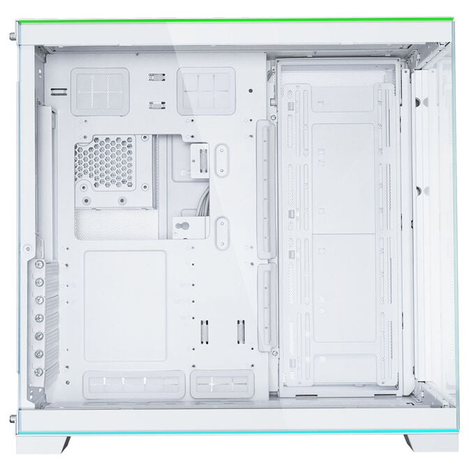 Lian Li O11 Dynamic EVO RGB PC Case Bundle, Mid Tower, ARGB, Tempered Glass + 3x UNI FAN SL-INF Reverse Blade Fans - White image number 4