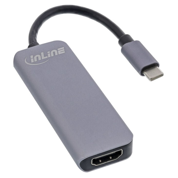 InLine multifunction hub USB 3.2, 1x USB-C, 2x USB-A, HDMI. image number 1