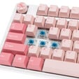 Ducky One 3 Gossamer Pink Gaming Tastatur - MX-Blue (US) image number null