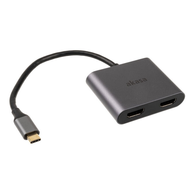 Akasa USB-C auf Dual HDMI MST Adapter - 4K@60Hz, 4K@30Hz dual image number 0